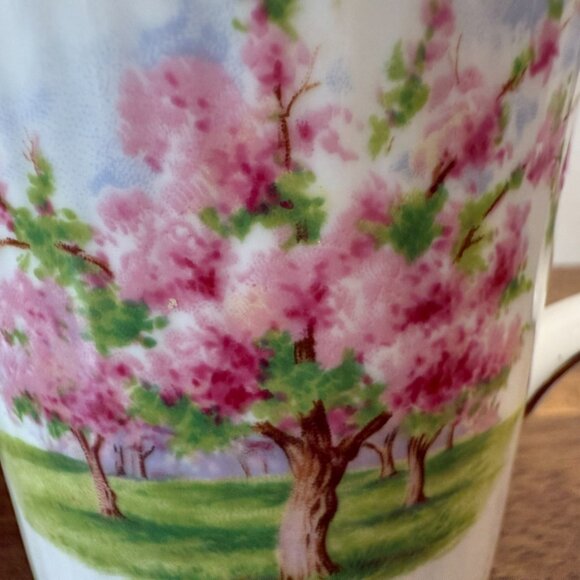 Royal Albert Blossom Time Mug Pink Cherry Tree Gold Trim Bone China England - Picture 6 of 8